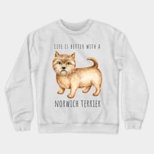 Cute Norwich Terrier Dog Crewneck Sweatshirt